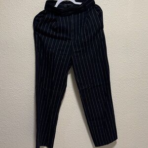 Banana Republic Black Pinstripe Dress Pants
